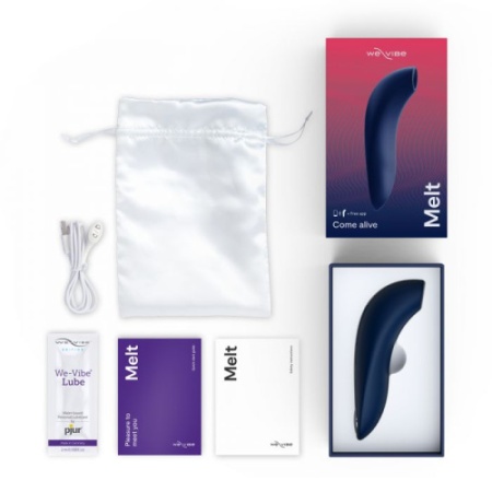 We-Vibe Melt - бесконтактный стимулятор клитора для пар (управление через приложение) синий